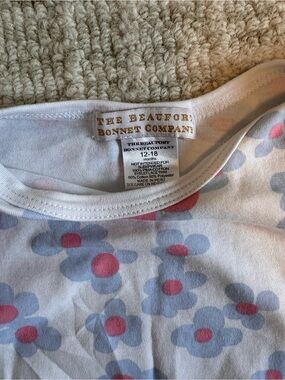 The Beaufort Bonnet Company, size 12-18 month, Wendy’s warm floral lace onesie